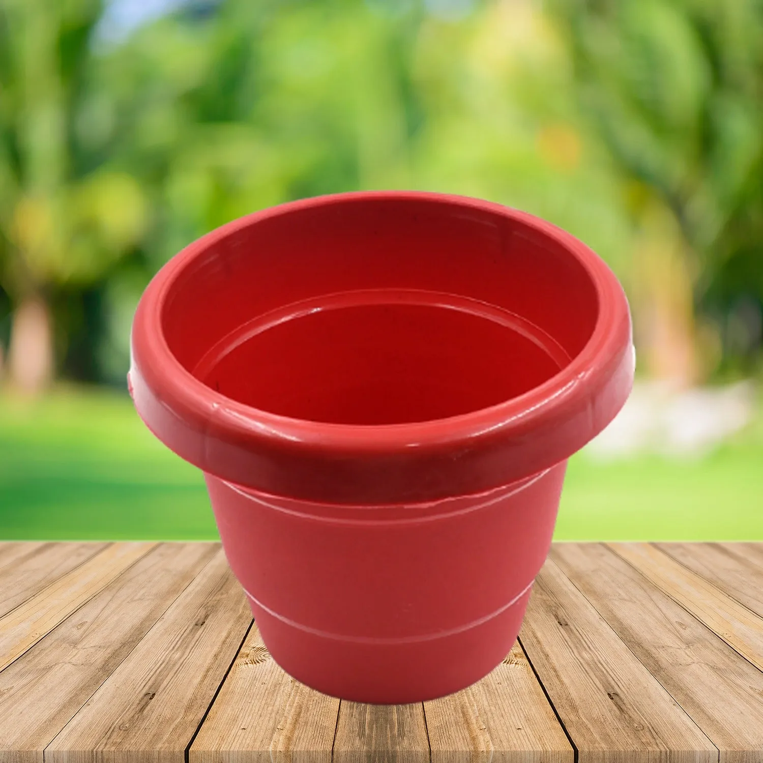 0745 Plastic Heavy Duty Plant Container Pot/Gamla for Indoor Home Decor | Outdoor Balcony Garden 13cm (pack of 1 pc)