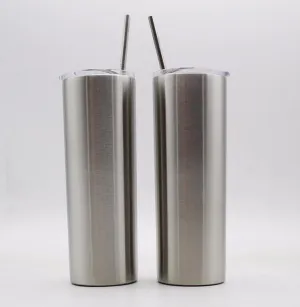 50pcs 20oz Straight Stainless Steel double wall vacuum Insulated Tumblers