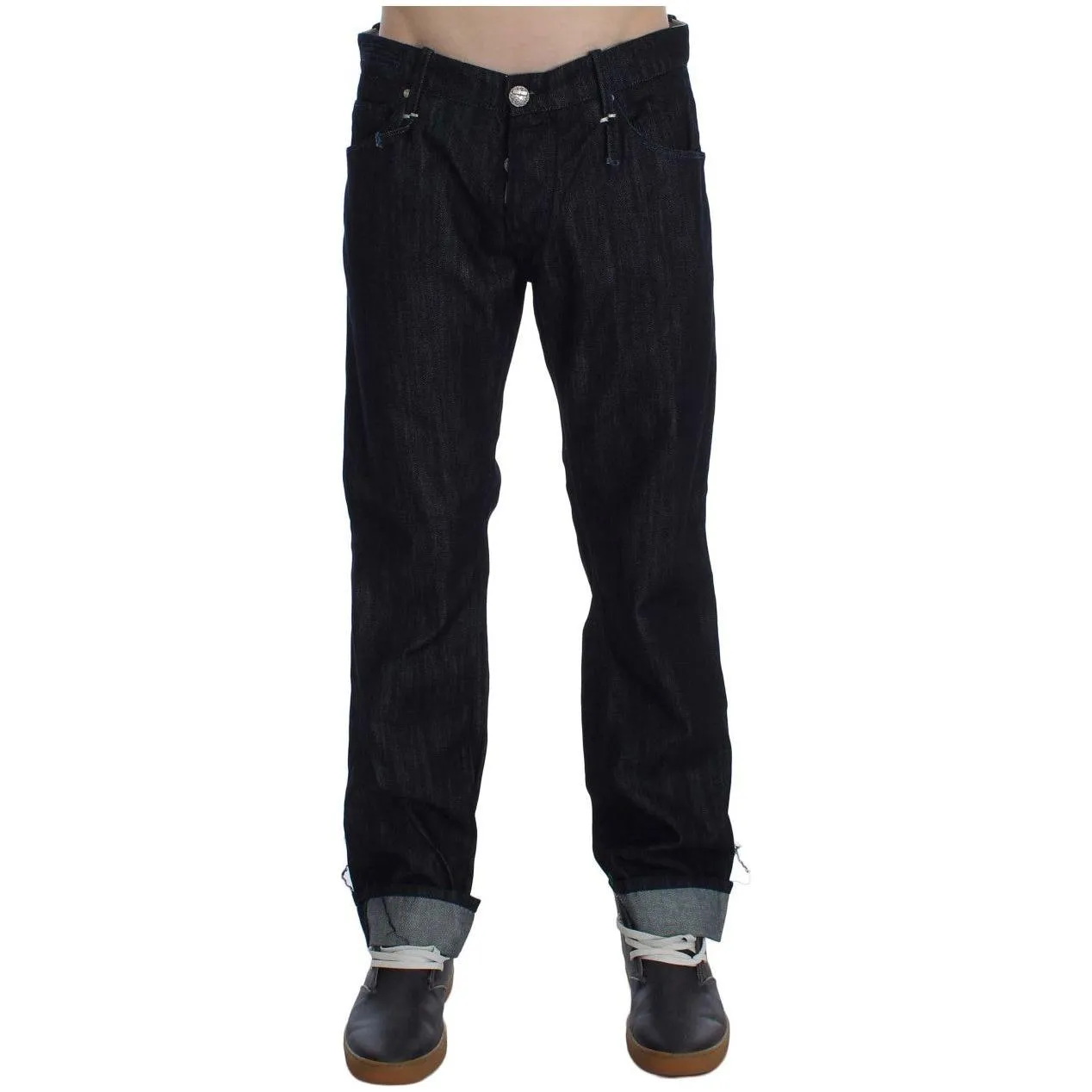 Acht Elegant Straight Fit Blue Mens Jeans