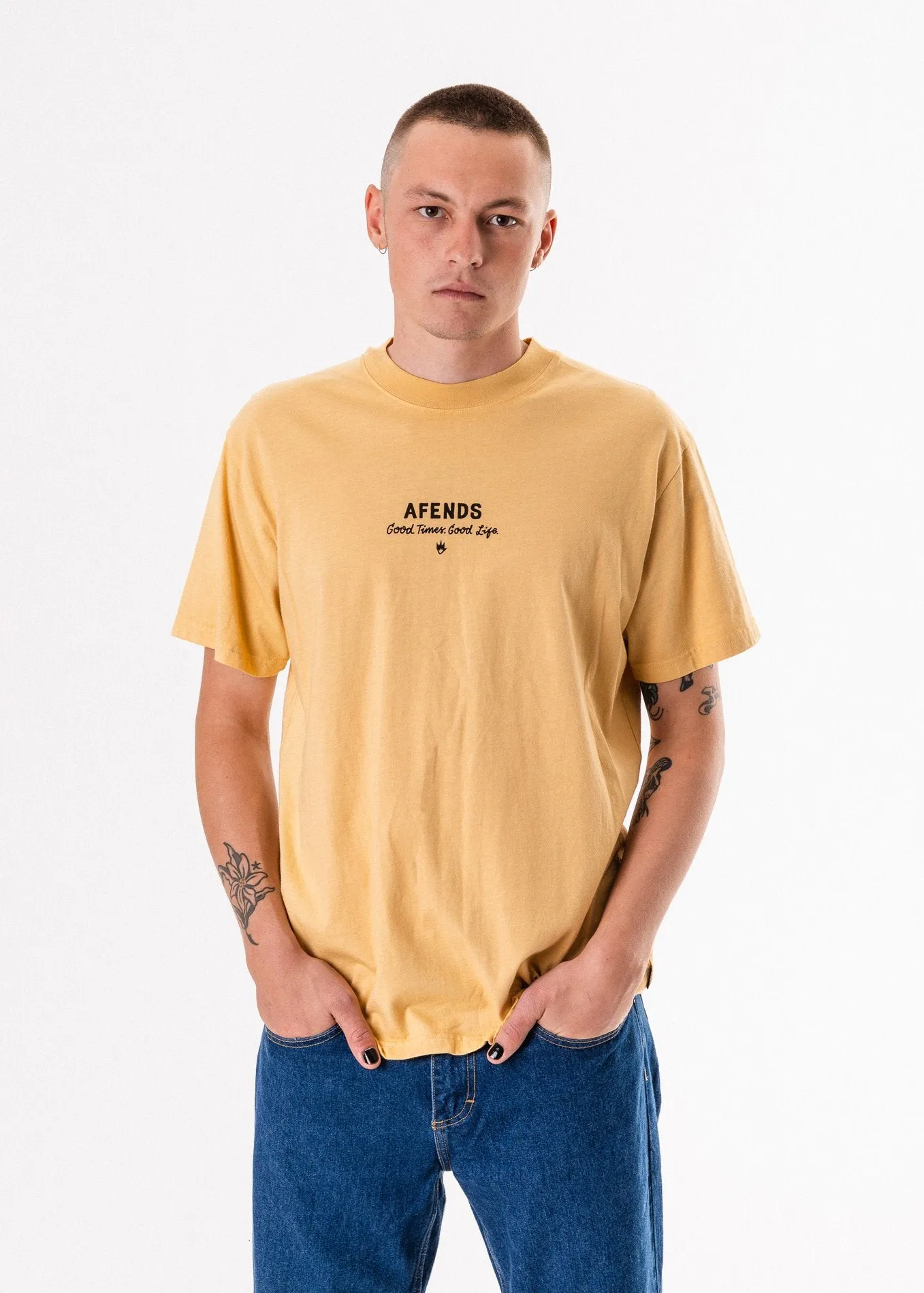 Afends Mens Good Times - Retro Fit Tee