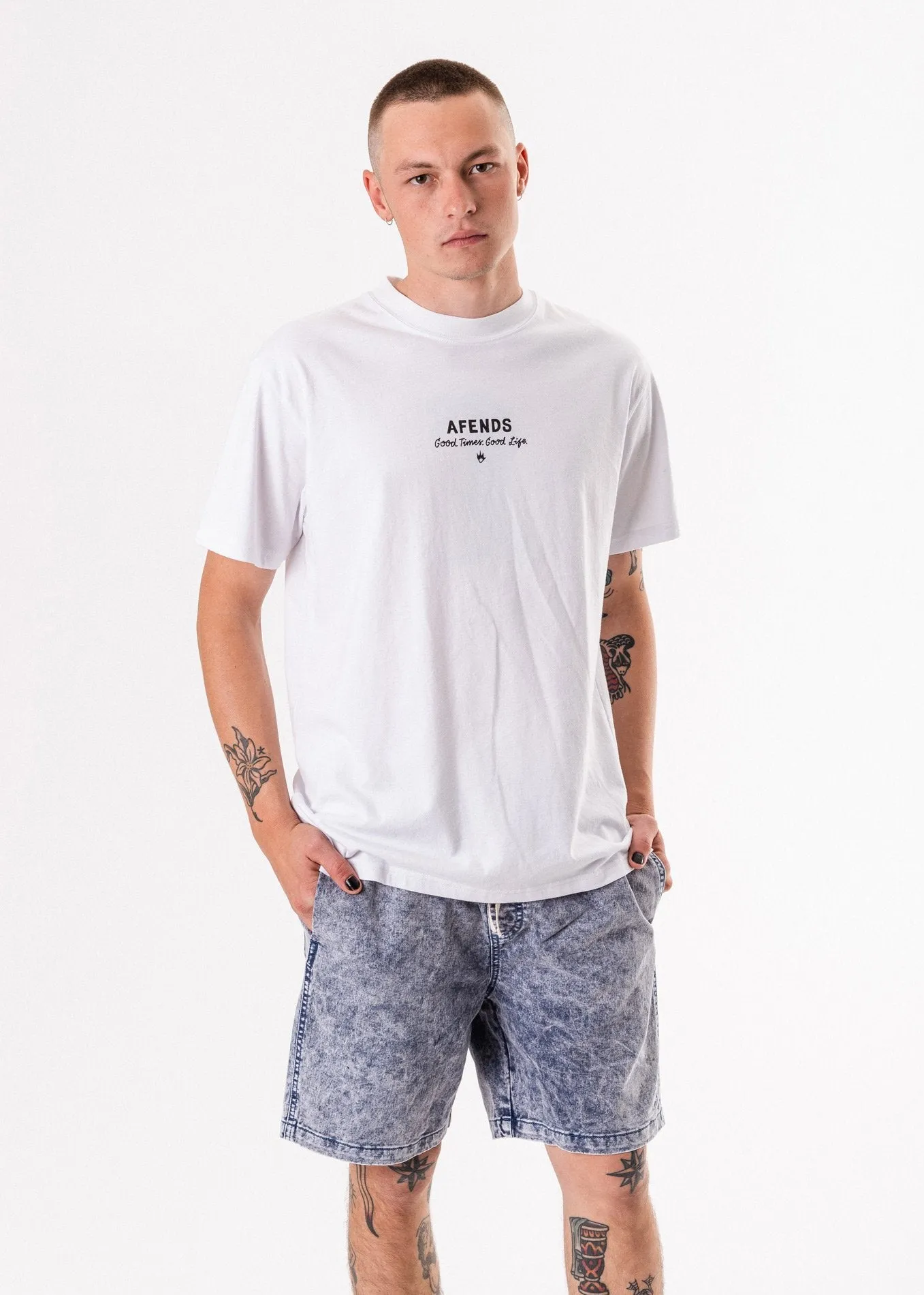 Afends Mens Good Times - Retro Fit Tee