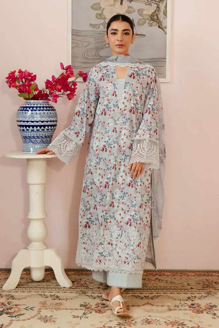 Afrozeh - Evora AL 24 V3 04 Malina Embroidered Lawn Collection Vol 3