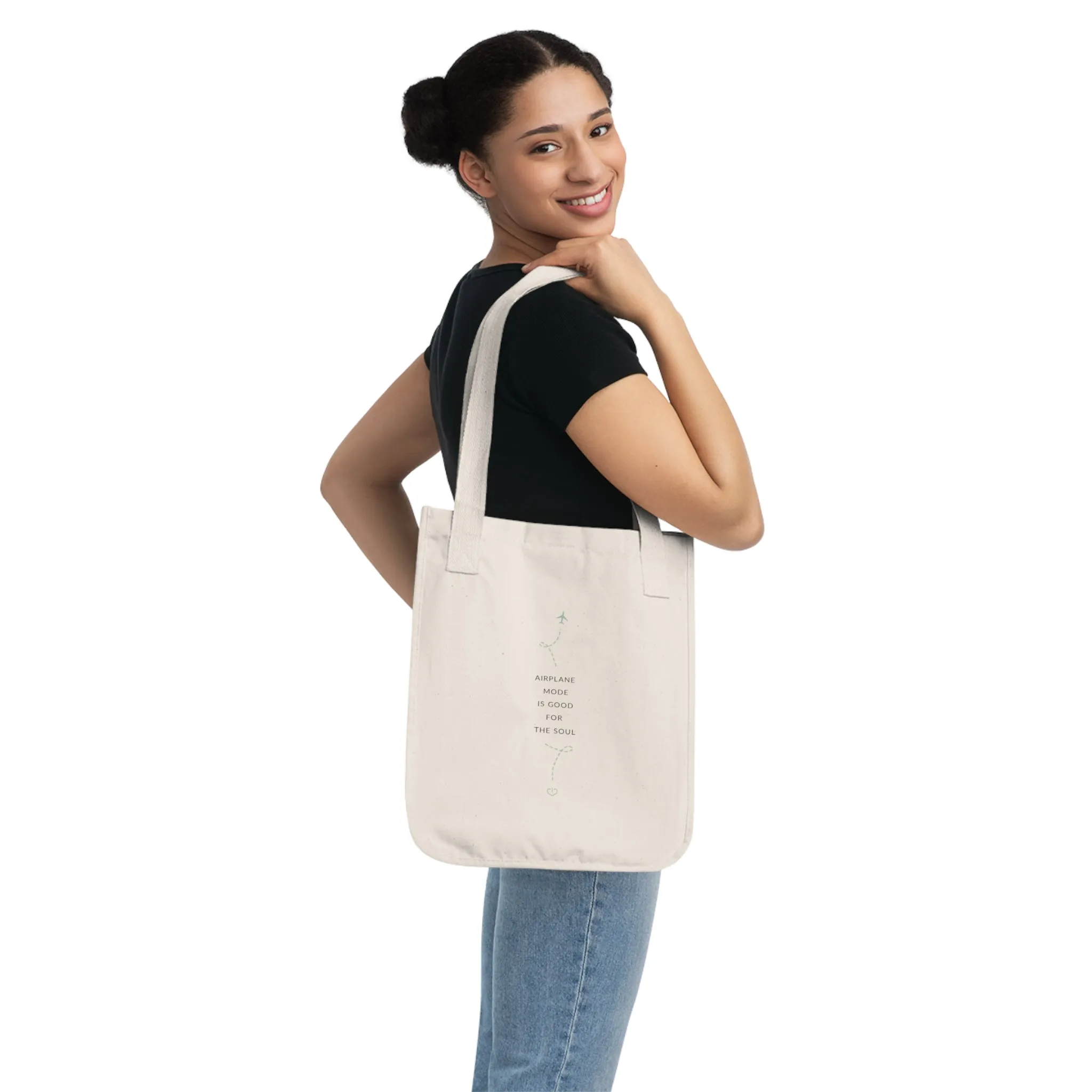 AIRPLANE MODE IS GOOD FOR THE SOUL - 100% Organic Cotton Tote Bag