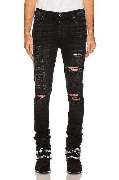 Amiri Black Logo Applique Jeans