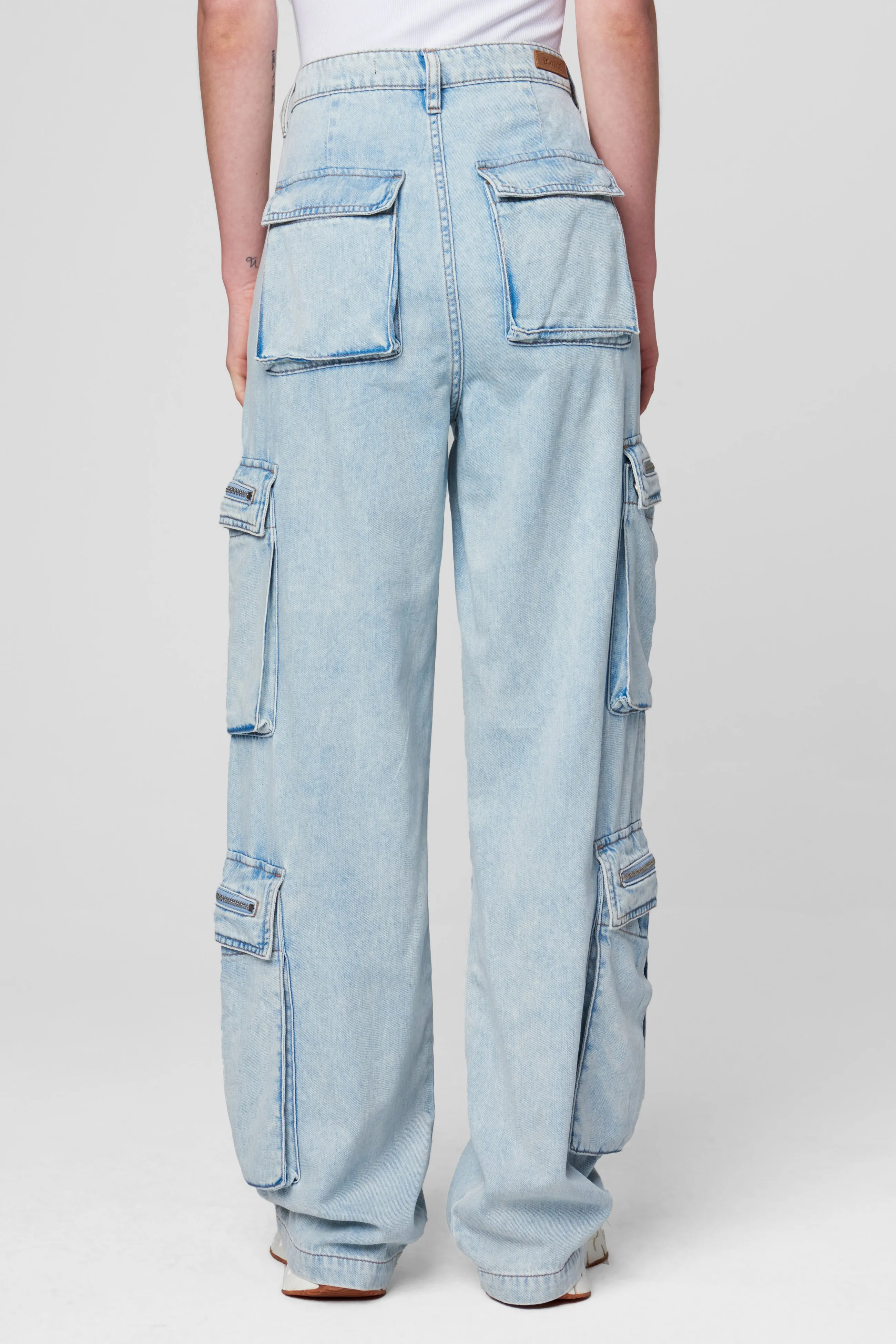 Blue Lagoon Oversized Cargo Pocket Franklin Tencel Denim