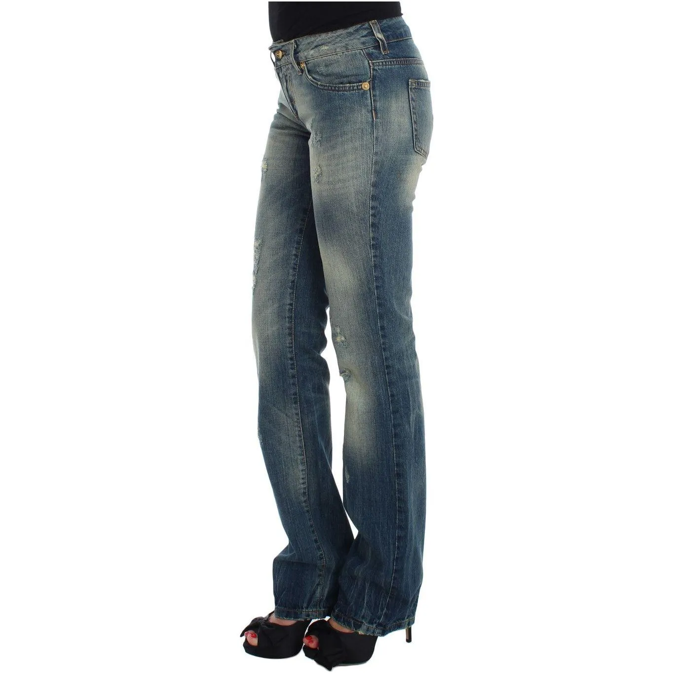 Cavalli Sleek Flair Leg Low Waist Denim