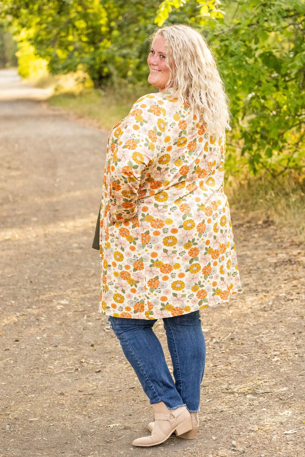 Classic Cardigan - Fall Boho Floral by Michelle Mae