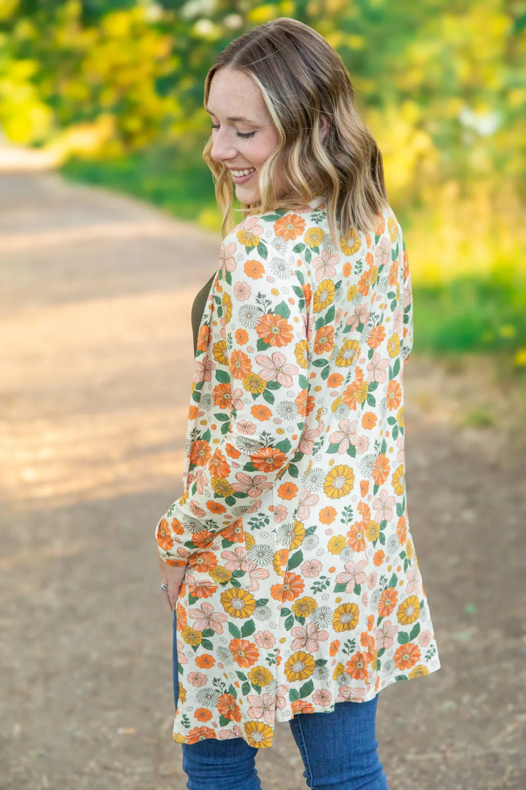 Classic Cardigan - Fall Boho Floral by Michelle Mae