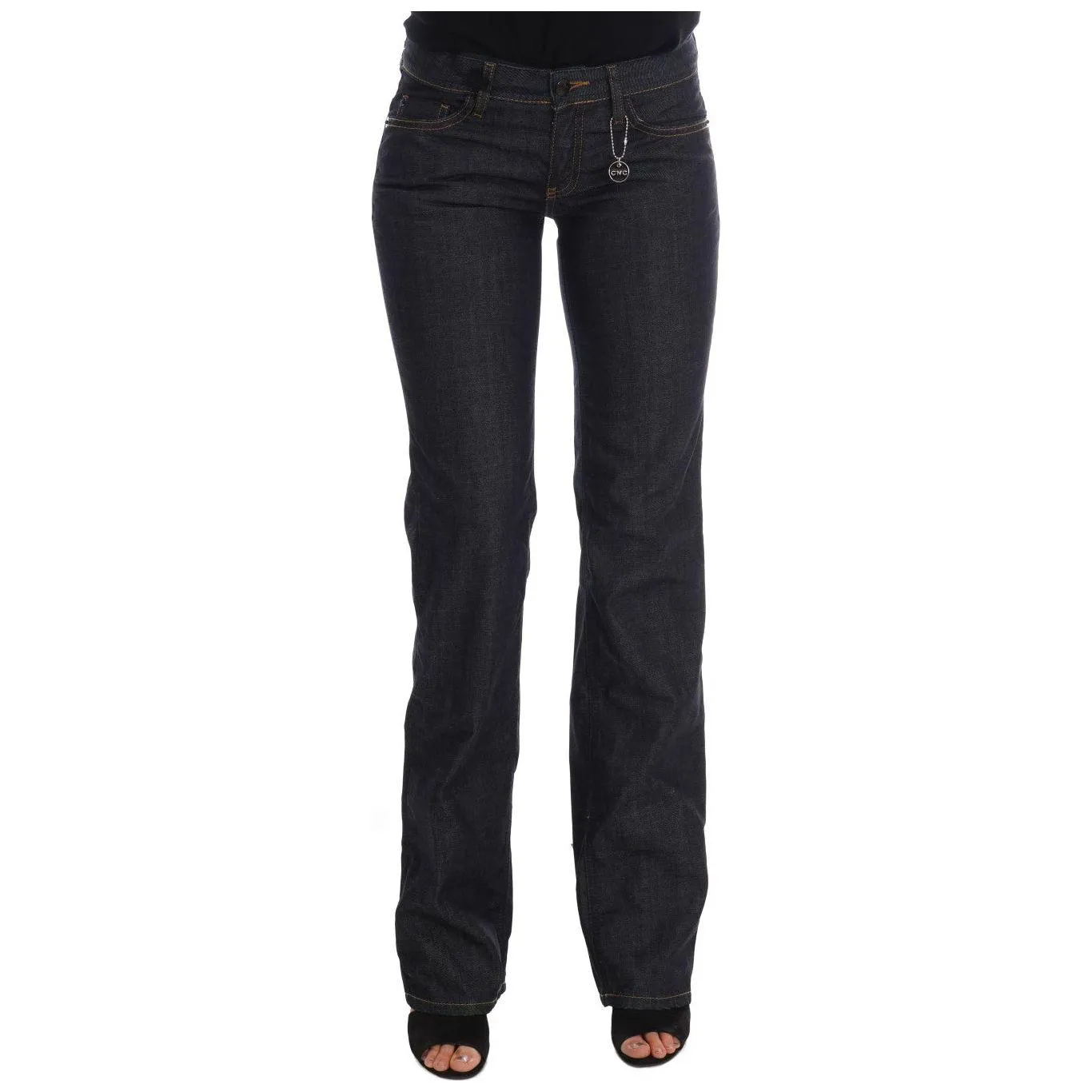 Costume National Chic Dark Blue Straight Fit Jeans