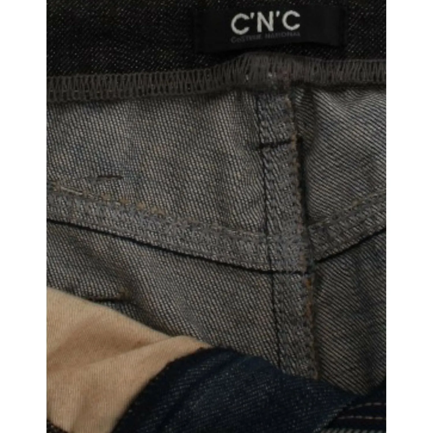 Costume National Chic Straight Leg Blue Denim Jeans