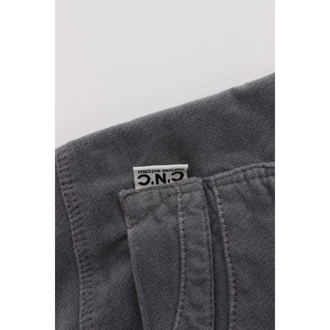 Costume National Sleek Super Slim Gray Jeans