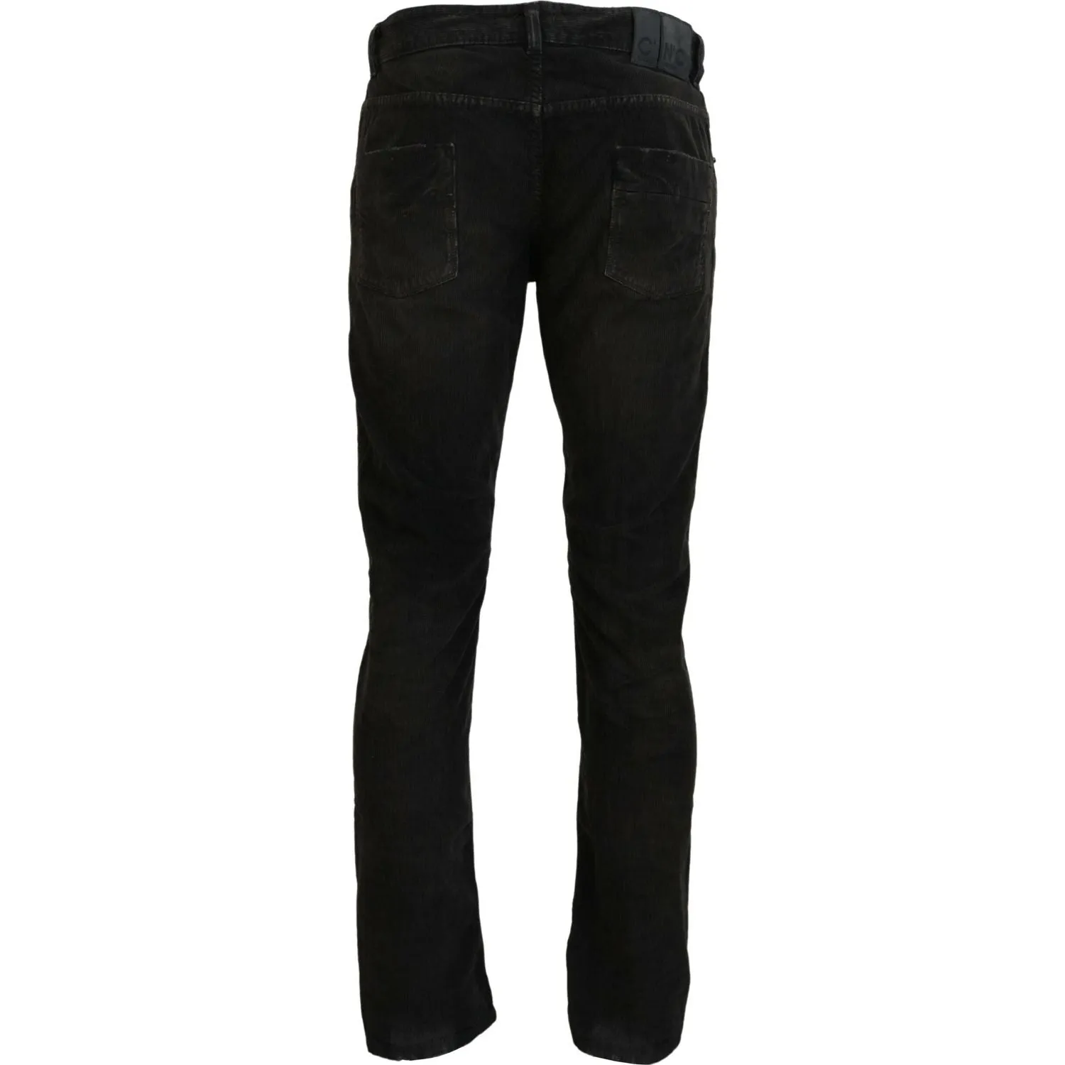 Costume National Stylish Gray Corduroy Denim Jeans