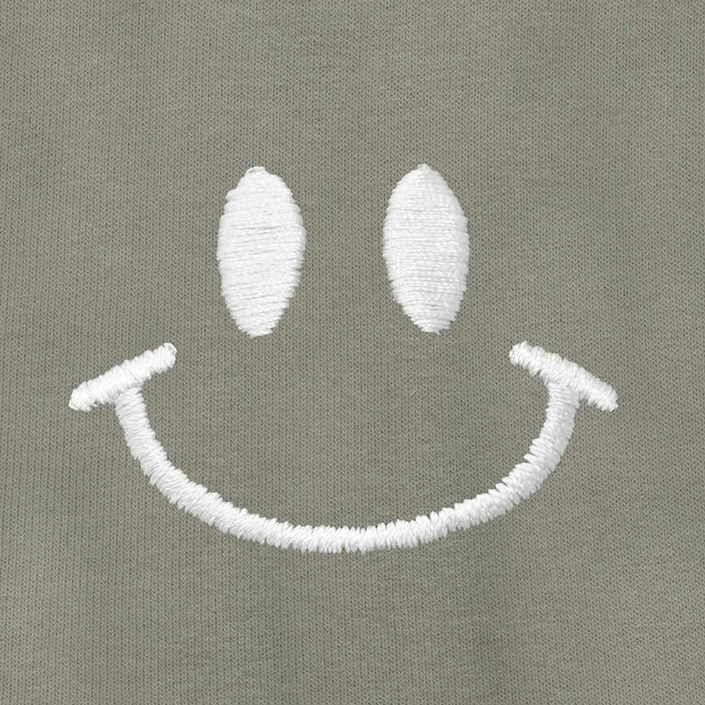 Dalix Smile Face Zip Hoodie