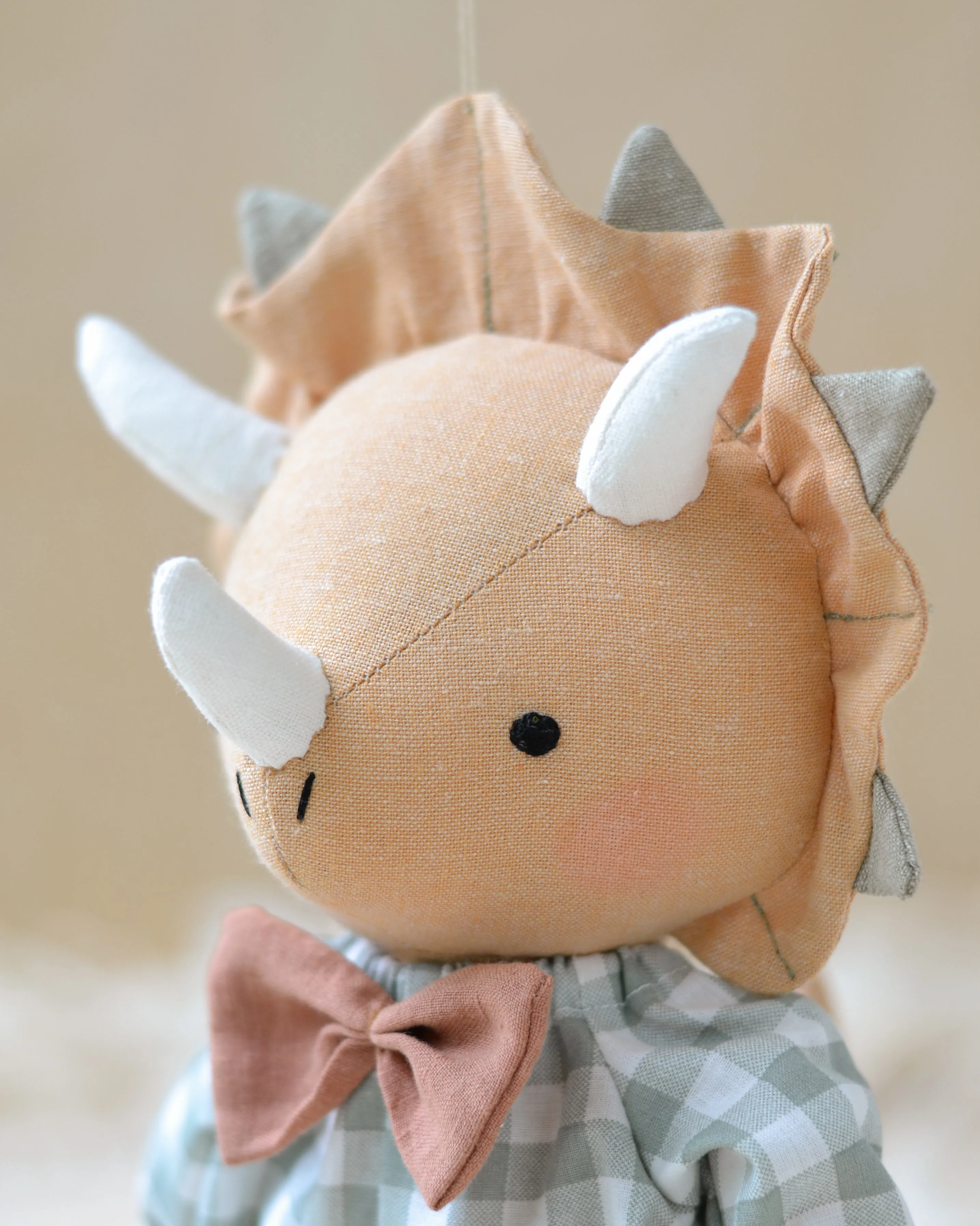 Dinosaur doll triceratops