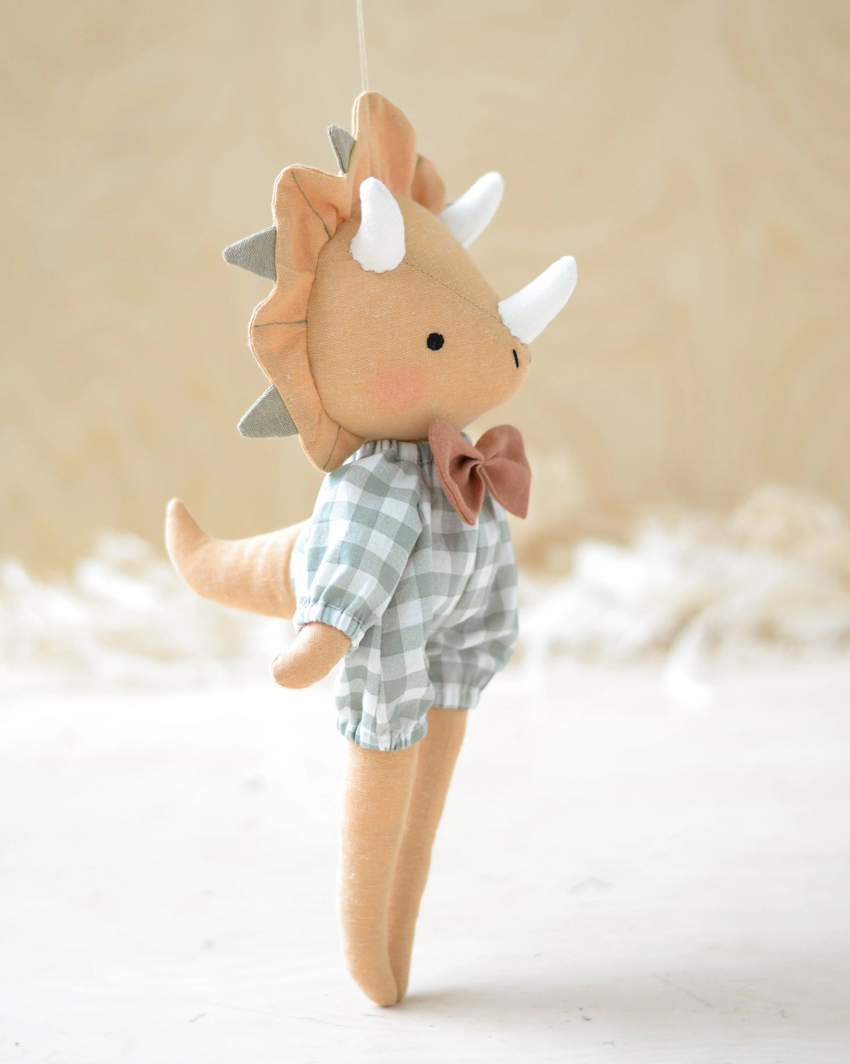 Dinosaur doll triceratops