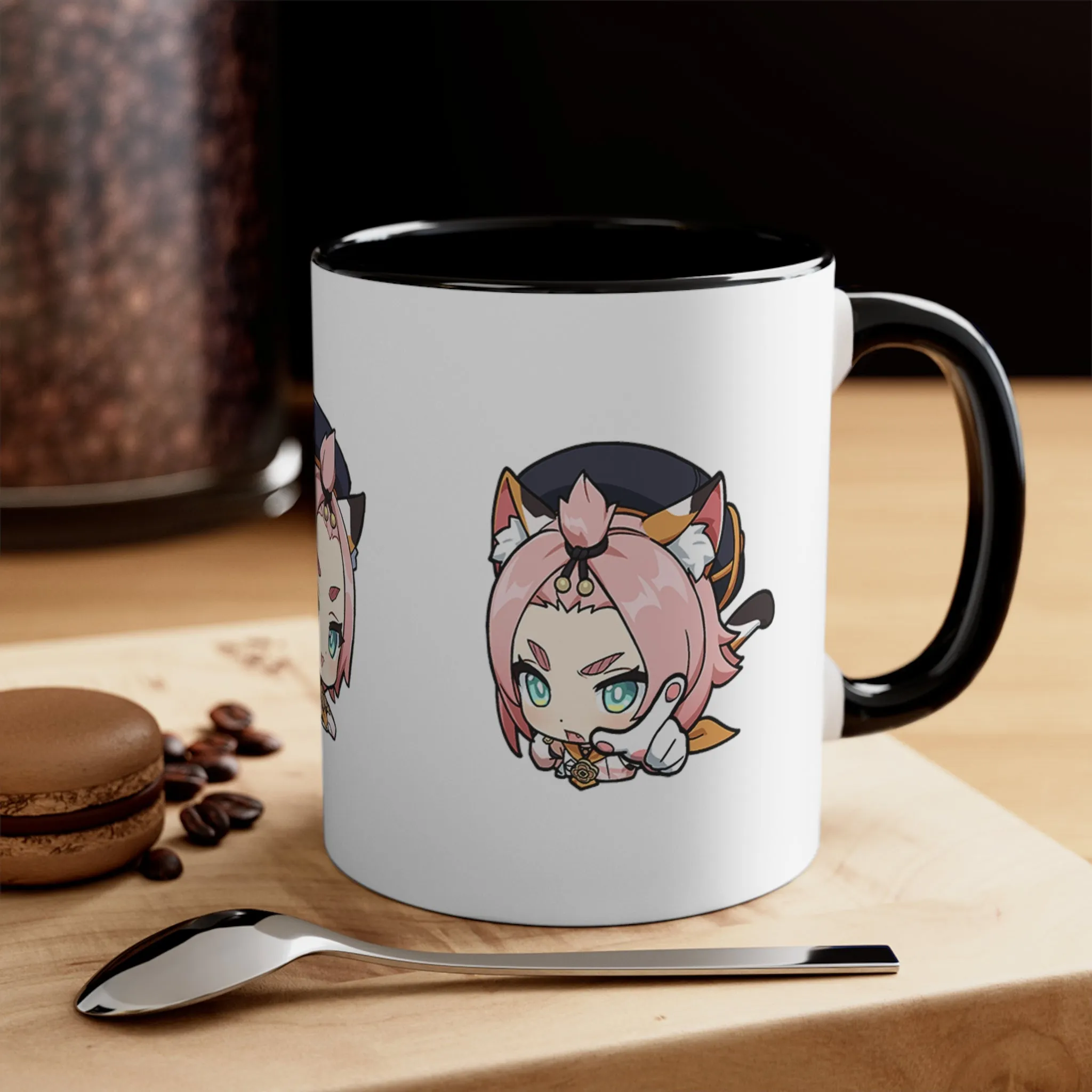 Diona Genshin Impact Accent Coffee Mug, 11oz Cups Mugs Cup Gift For Gamer Gifts Game Anime Fanart Fan Birthday Valentine's Christmas