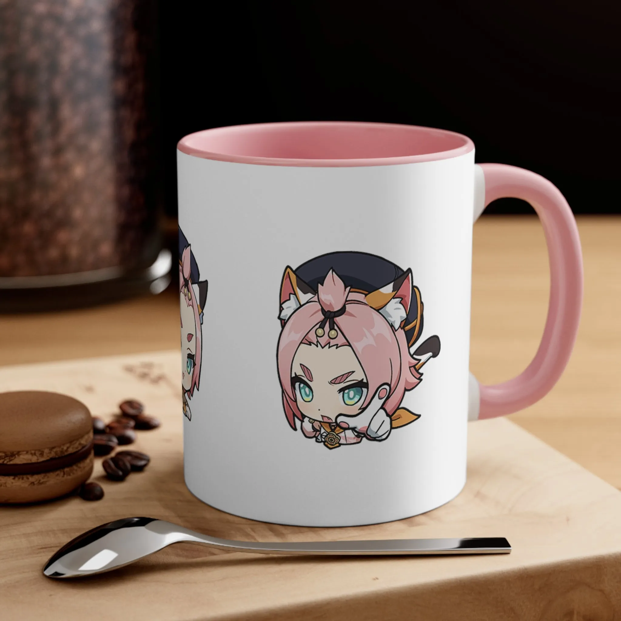 Diona Genshin Impact Accent Coffee Mug, 11oz Cups Mugs Cup Gift For Gamer Gifts Game Anime Fanart Fan Birthday Valentine's Christmas