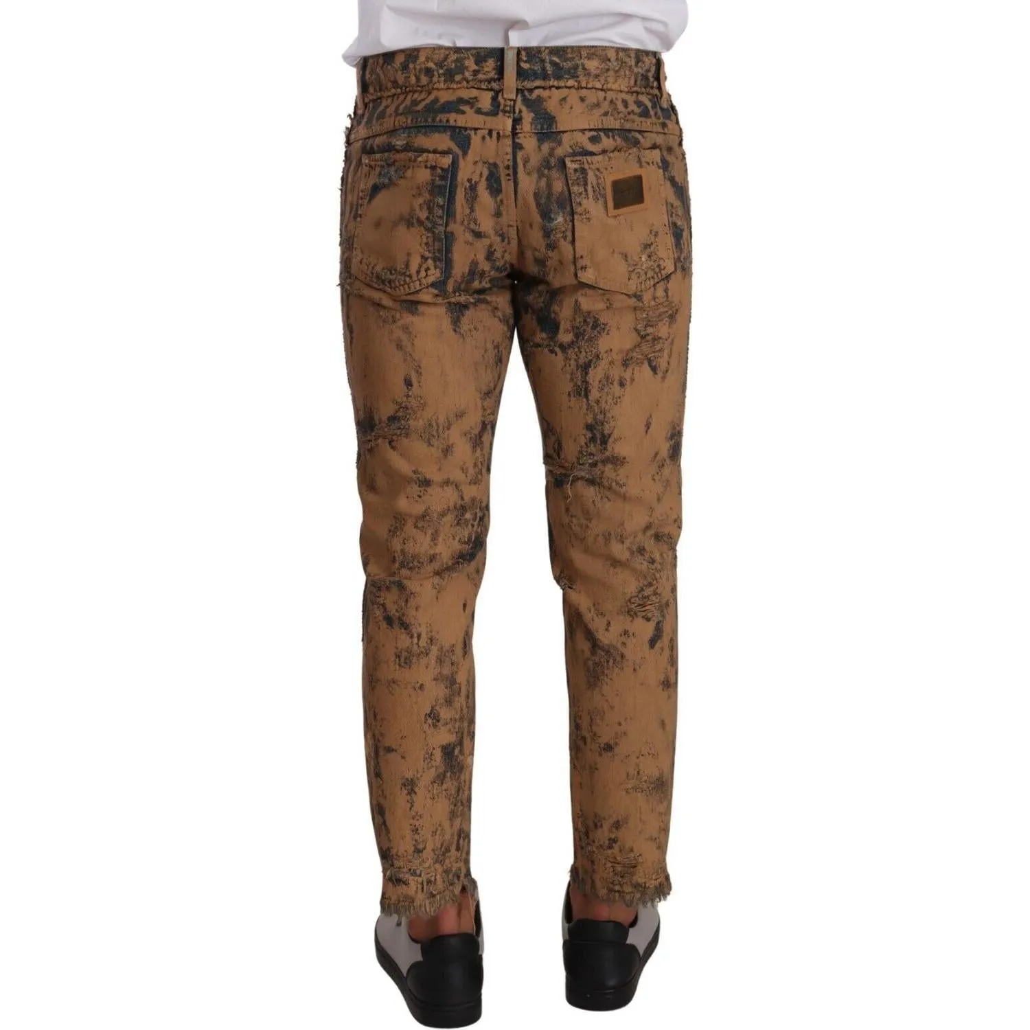 Dolce & Gabbana Authentic Distressed Denim Classic Trousers