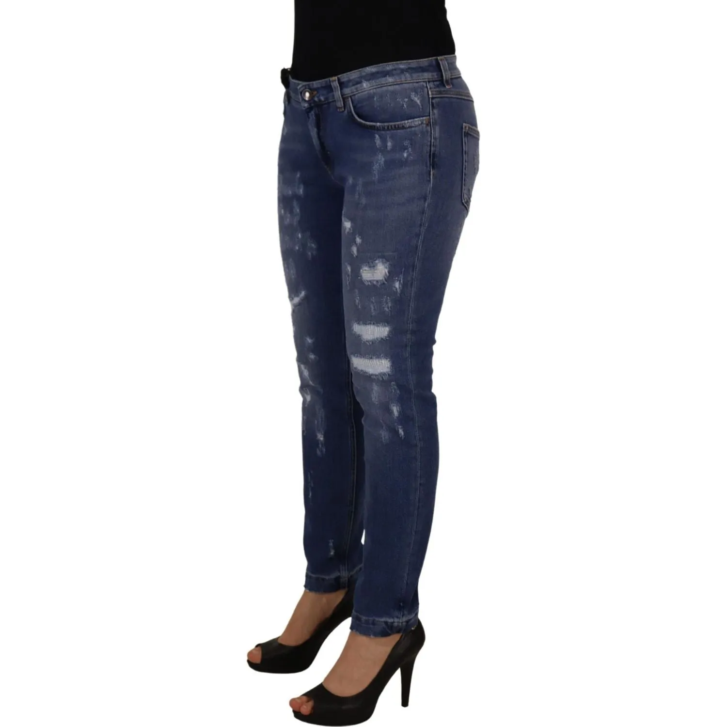 Dolce & Gabbana Chic Low Waist Skinny Denim Jeans