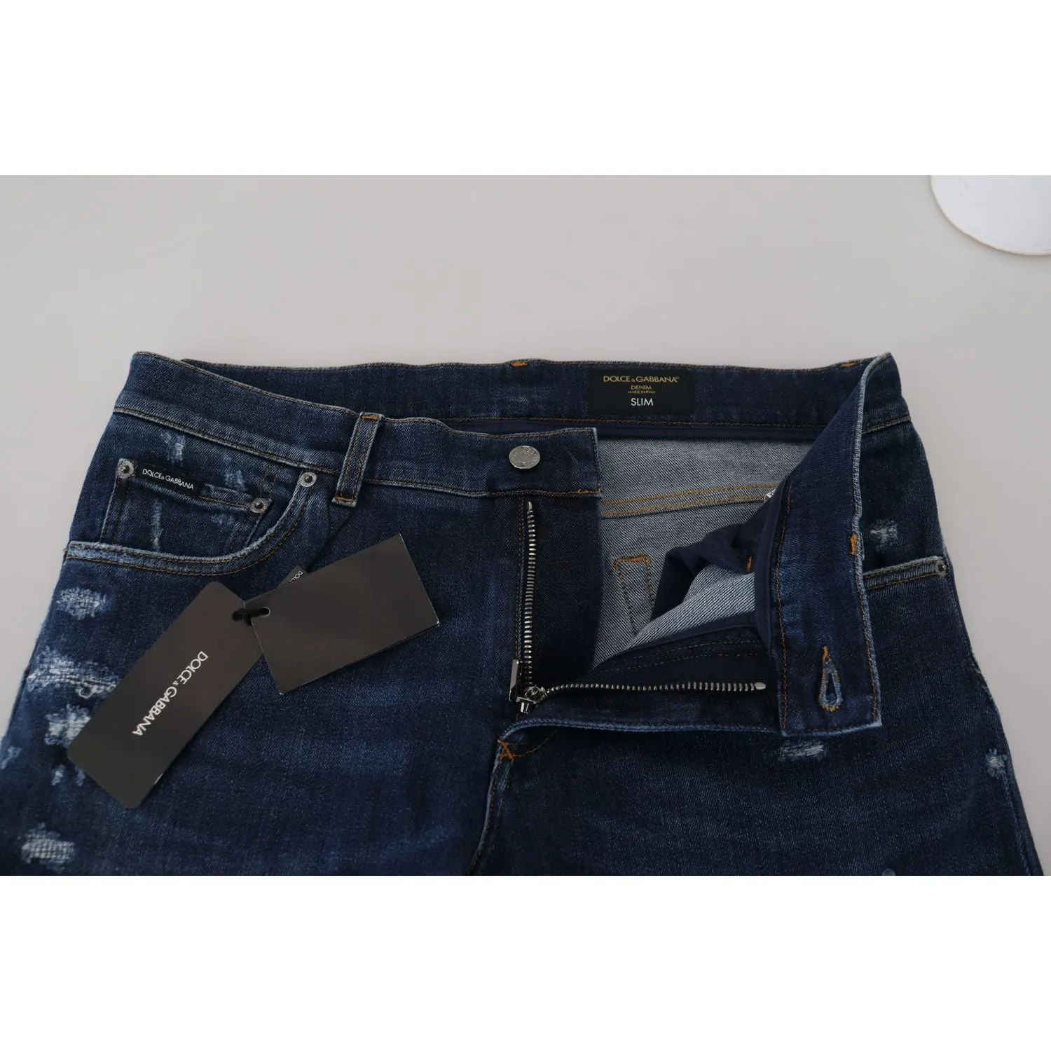 Dolce & Gabbana Chic Slim Fit Italian Denim Sensation