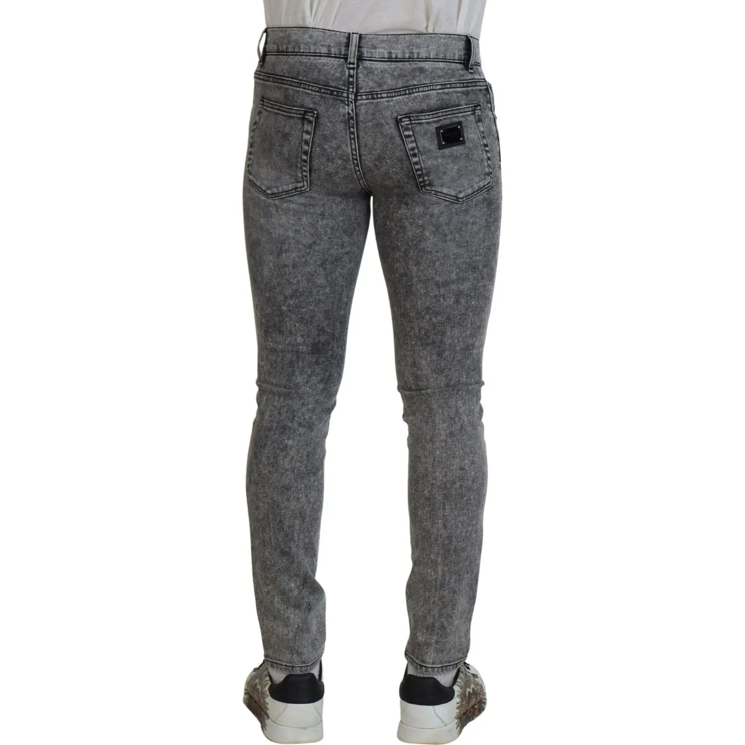 Dolce & Gabbana Elegant Grey Skinny Jeans