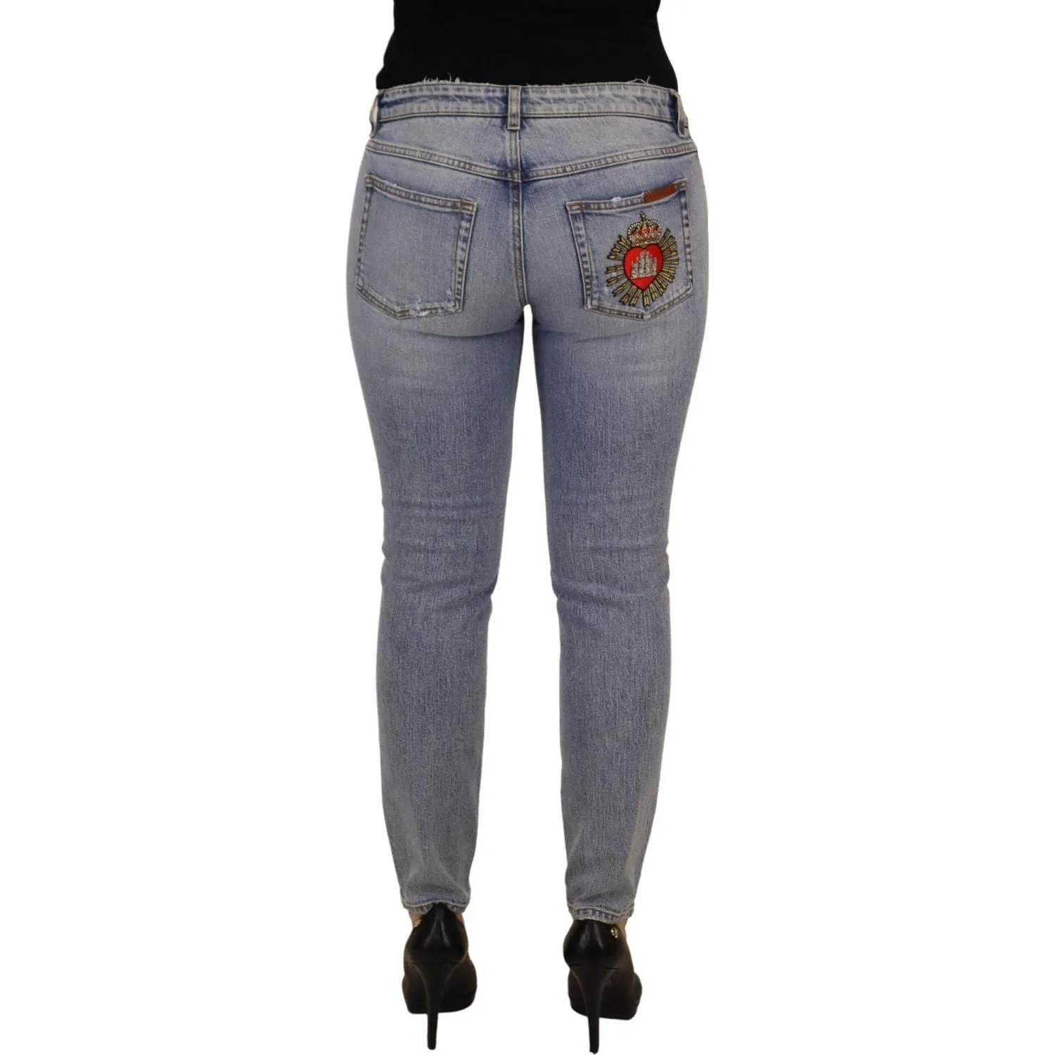 Dolce & Gabbana Elegant Skinny Fit Denim for Sophisticated Style