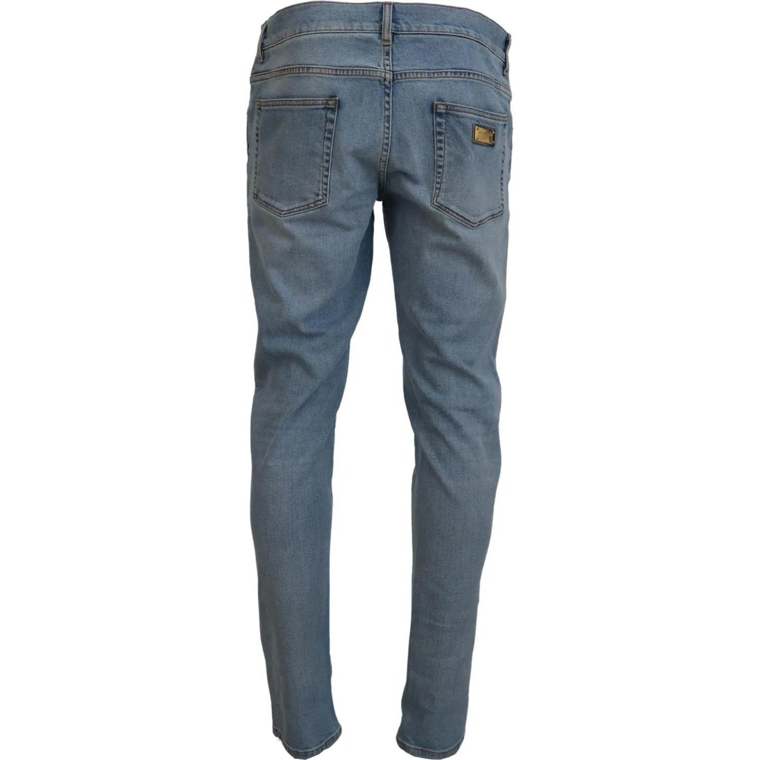 Dolce & Gabbana Elegant Slim Fit Light Blue Denim Pants