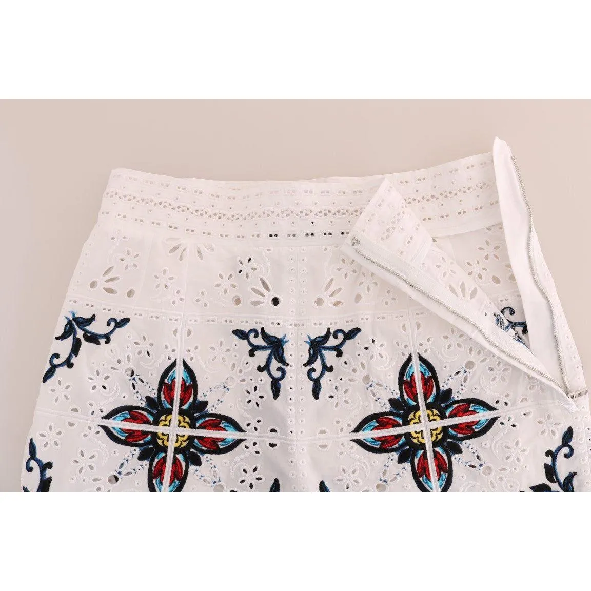 Dolce & Gabbana Majolica Embroidered Capri Elegance