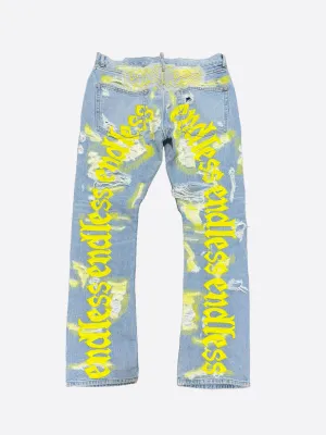 ENDLESS DENIM YELLOW/BLUE JEANS