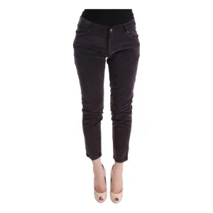 Ermanno Scervino Chic Brown Capri Cropped Cotton Pants