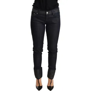 Ermanno Scervino Chic Dark Blue Skinny Trouser Jeans