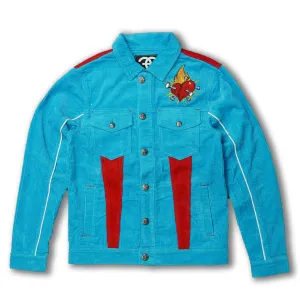 F1045 Frost Dear Sins Cord Jacket - Blue