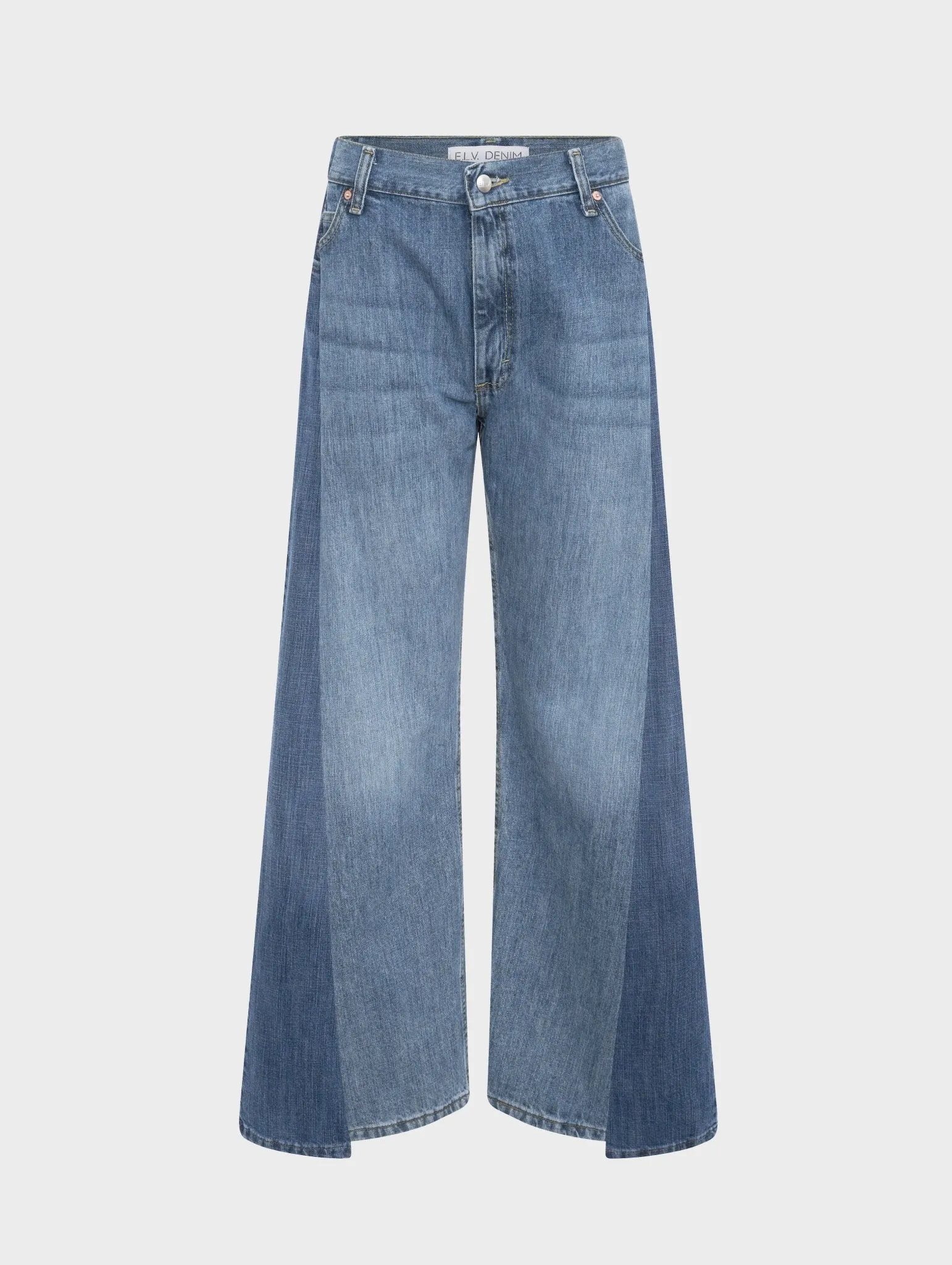 Freya Wide Leg Jean Mid Light Blue