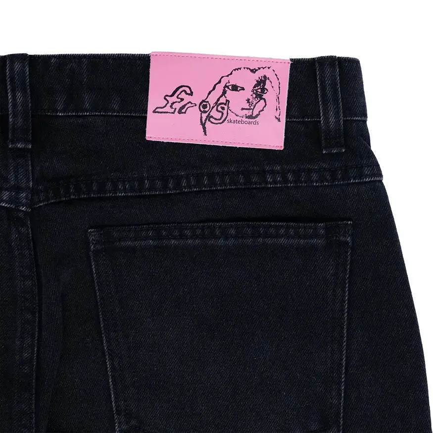 Frog Skateboards Relaxed Fit Bootcut Jean - Black