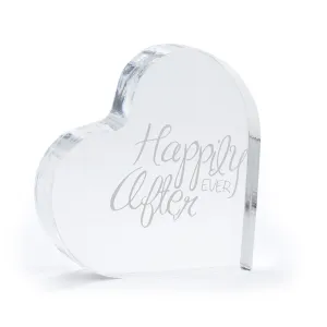 Happily Ever After Acrylic Wedding Cake Topper