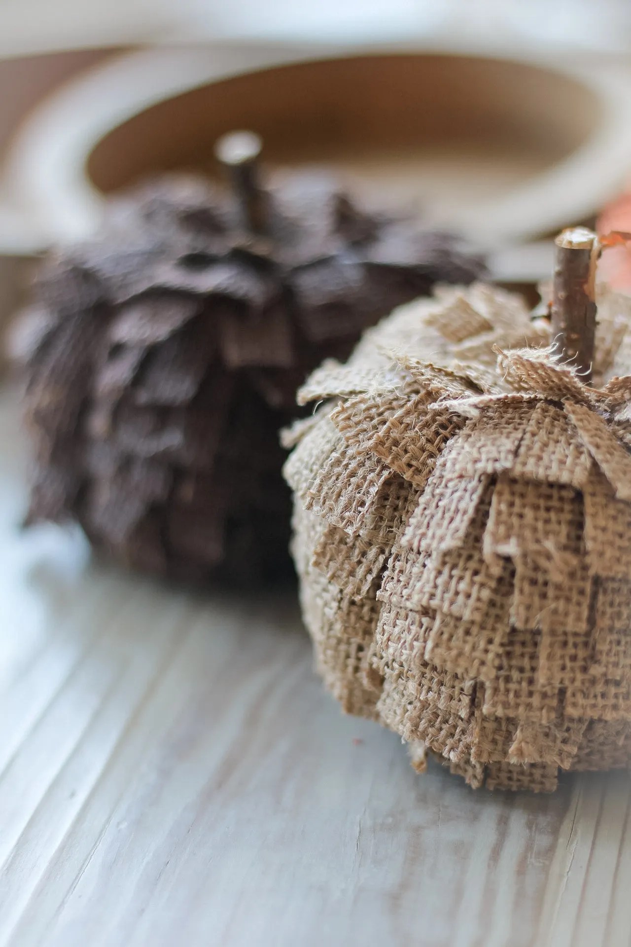 Hessian Ruffle Pumpkins | Set of 3