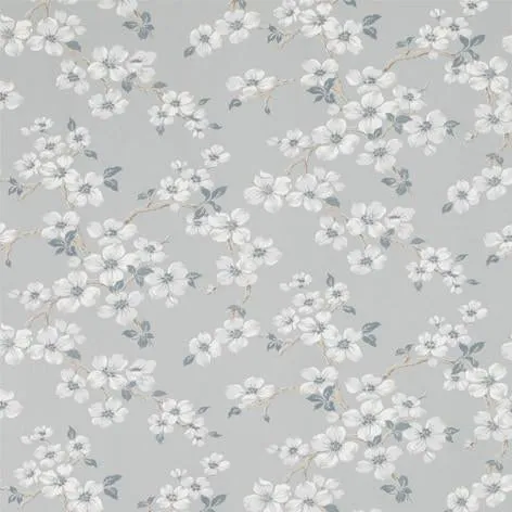 Iona Slate Grey Floral Wallpaper