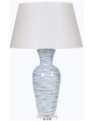 Italian Ceramic Ocean Winds Table Lamp