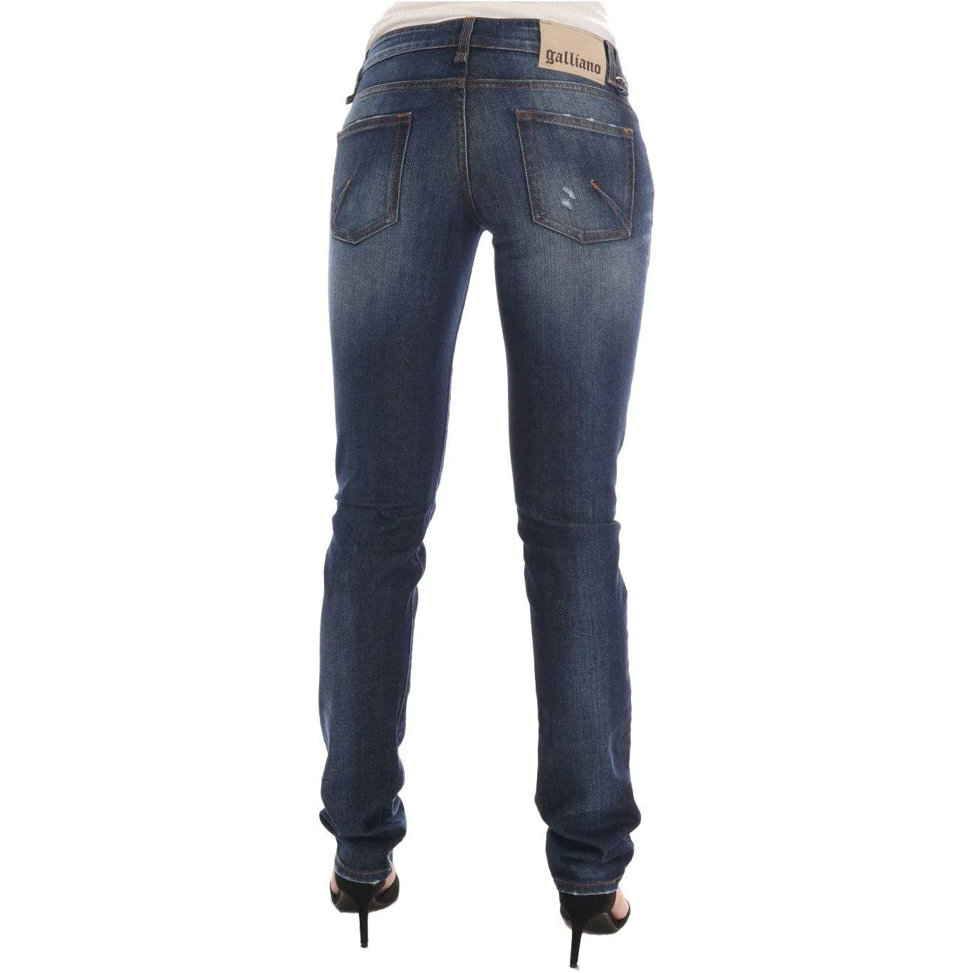 John Galliano Stylish Skinny Low Rise Denim Jeans