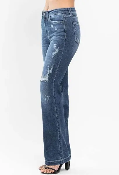 Judy Blue Hand Sand & Destroy Bootcut