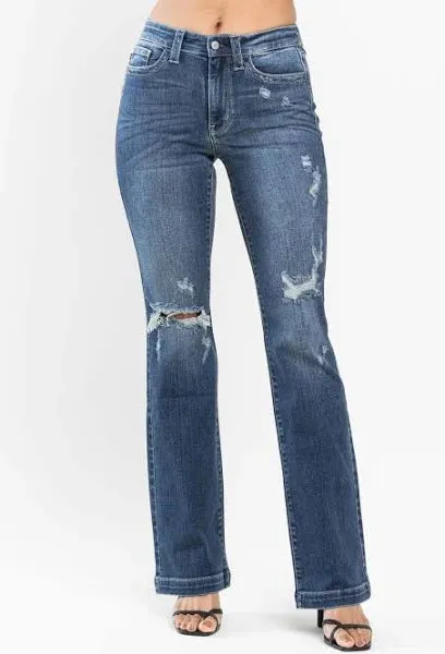 Judy Blue Hand Sand & Destroy Bootcut