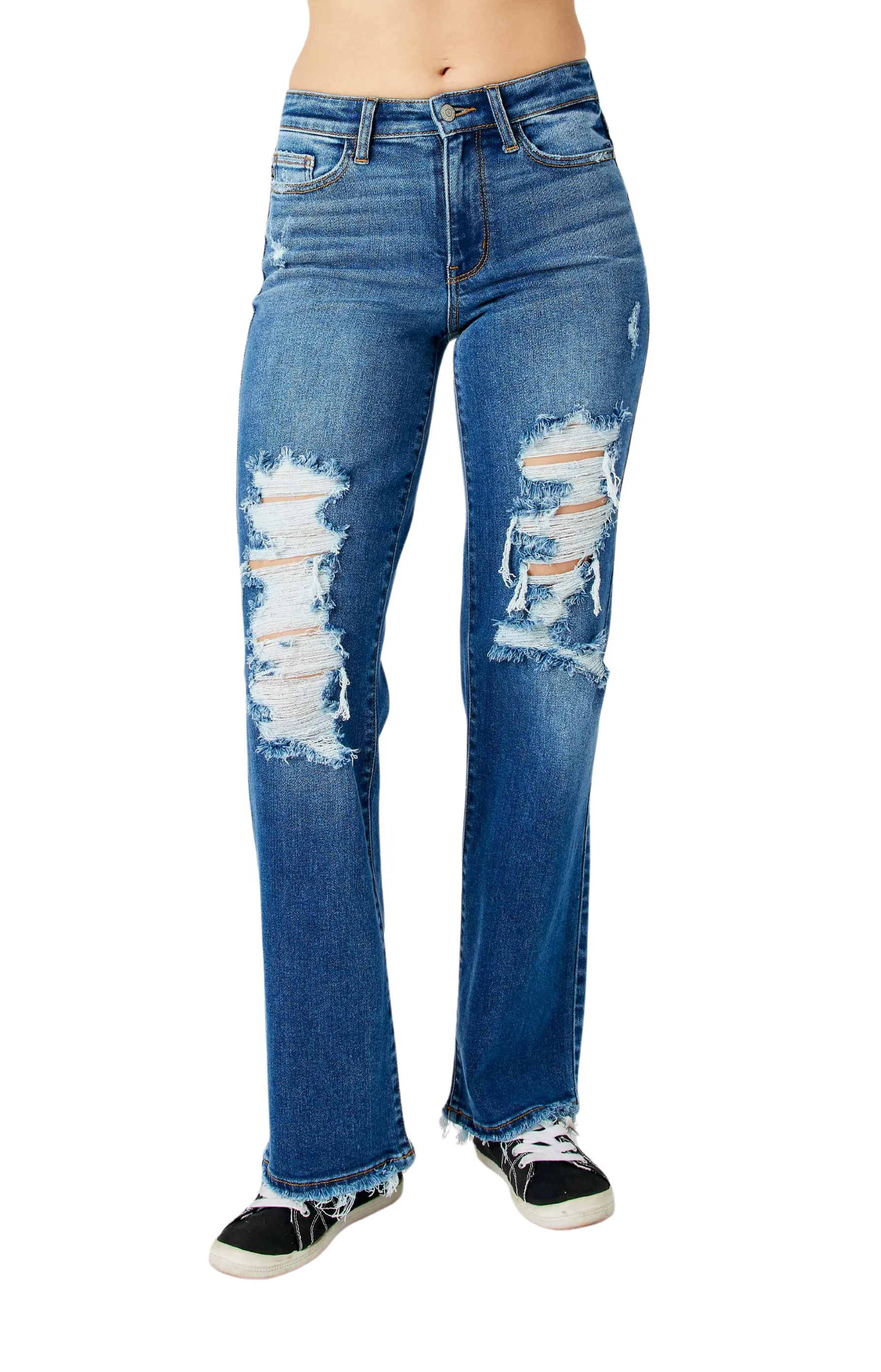 Judy Blue Mid Rise Dad Jean