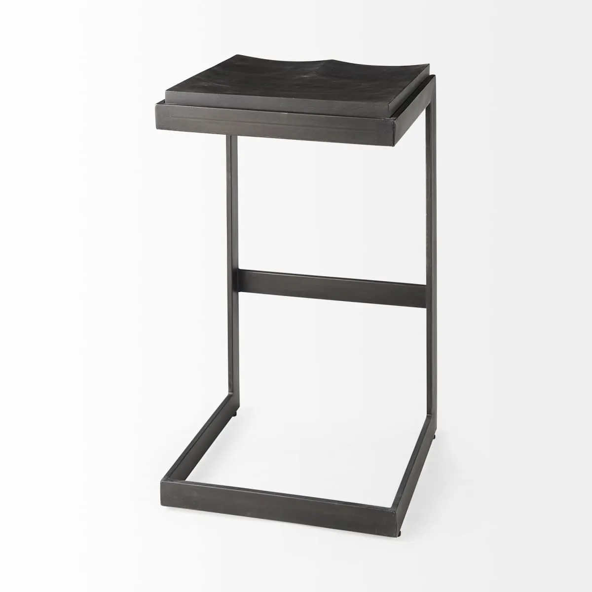 Kiran Bar Counter Stool Black Wood | Black Metal | Bar