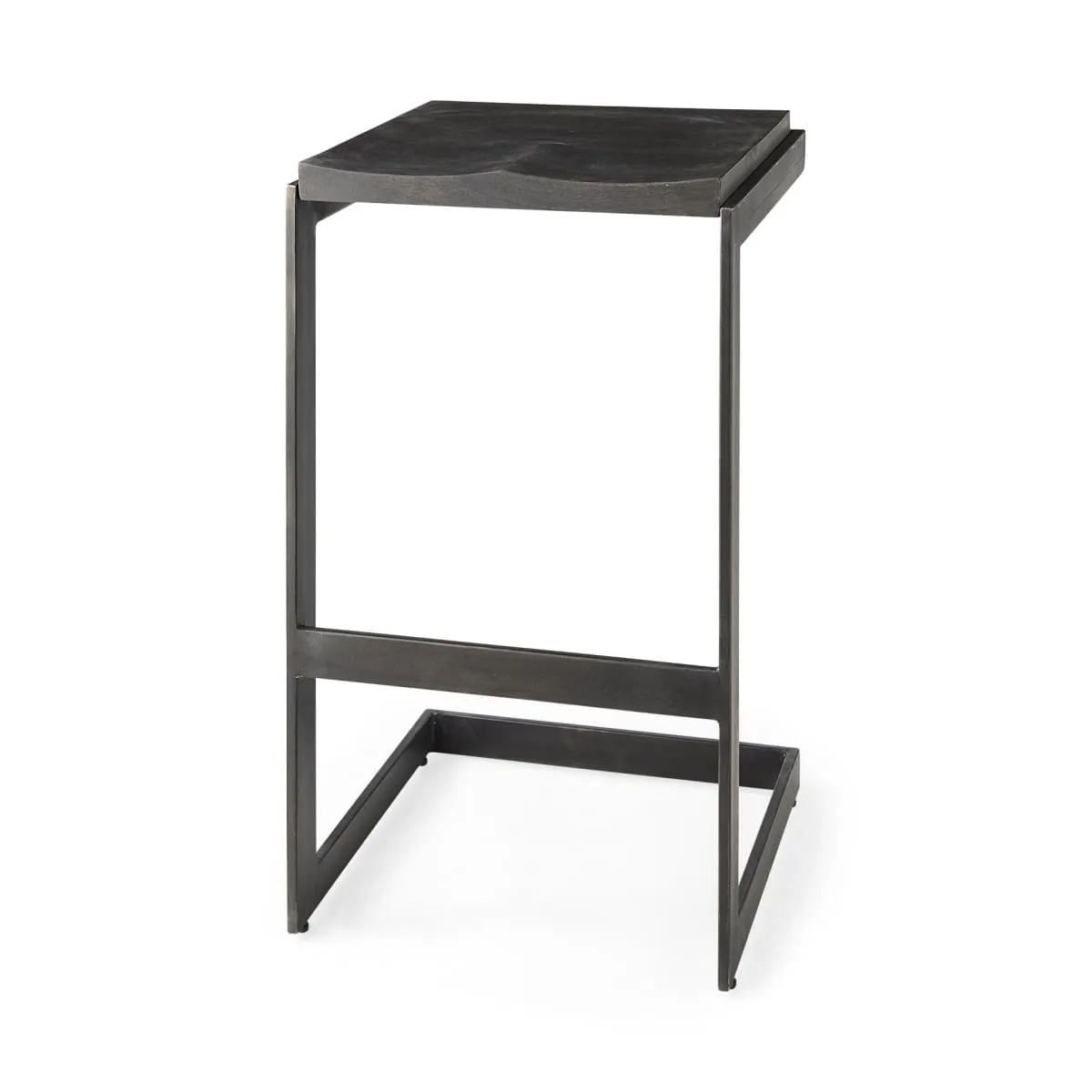 Kiran Bar Counter Stool Black Wood | Black Metal | Bar