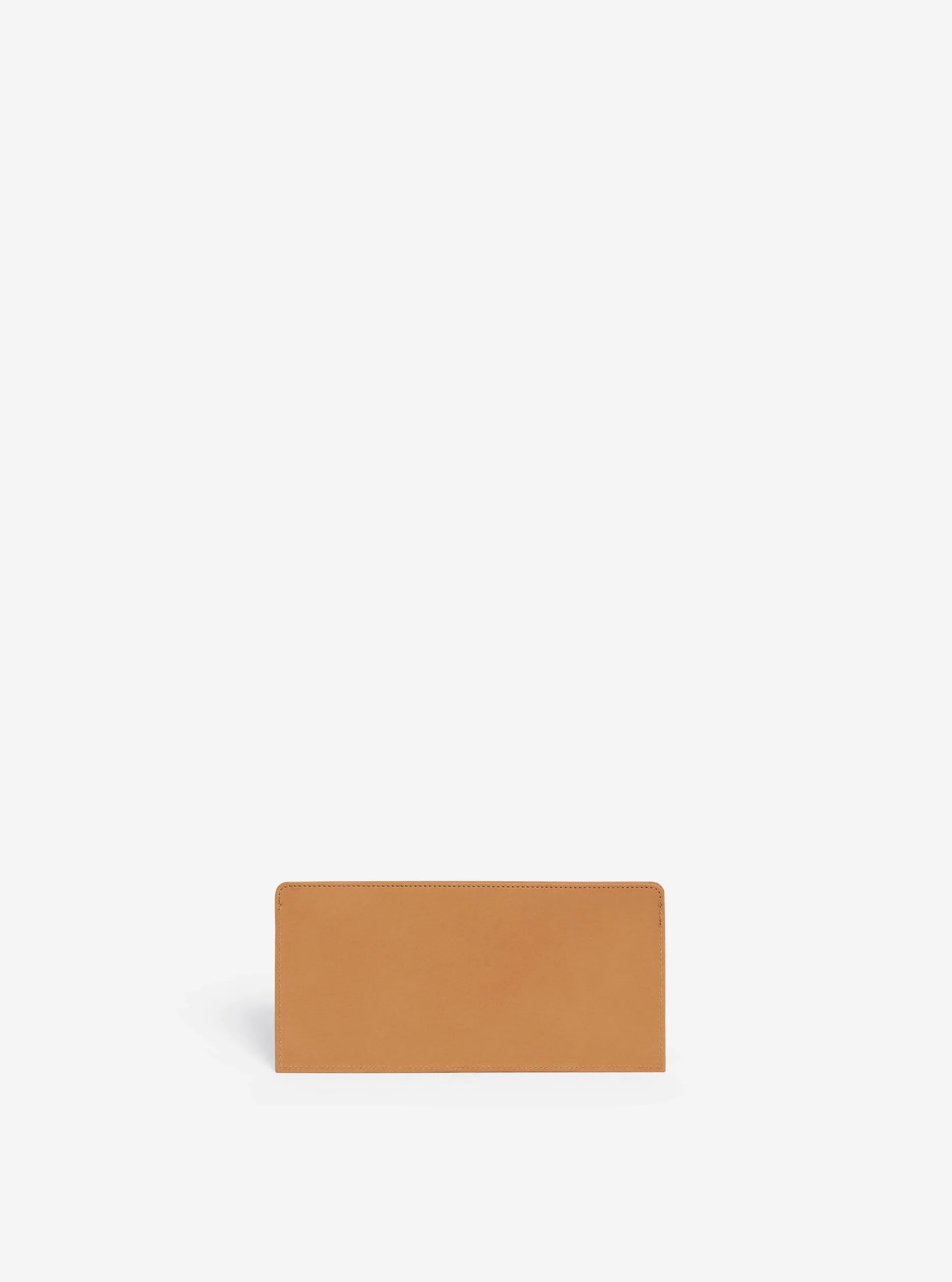 LEATHER CARD CASE "CM 43" IN LIGHT TAN