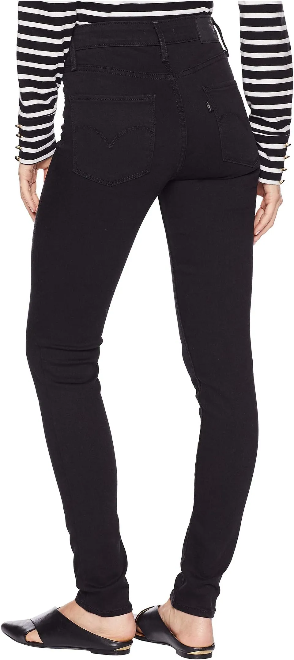 Levi's 721 High Rise Skinny Jeans, Soft Black