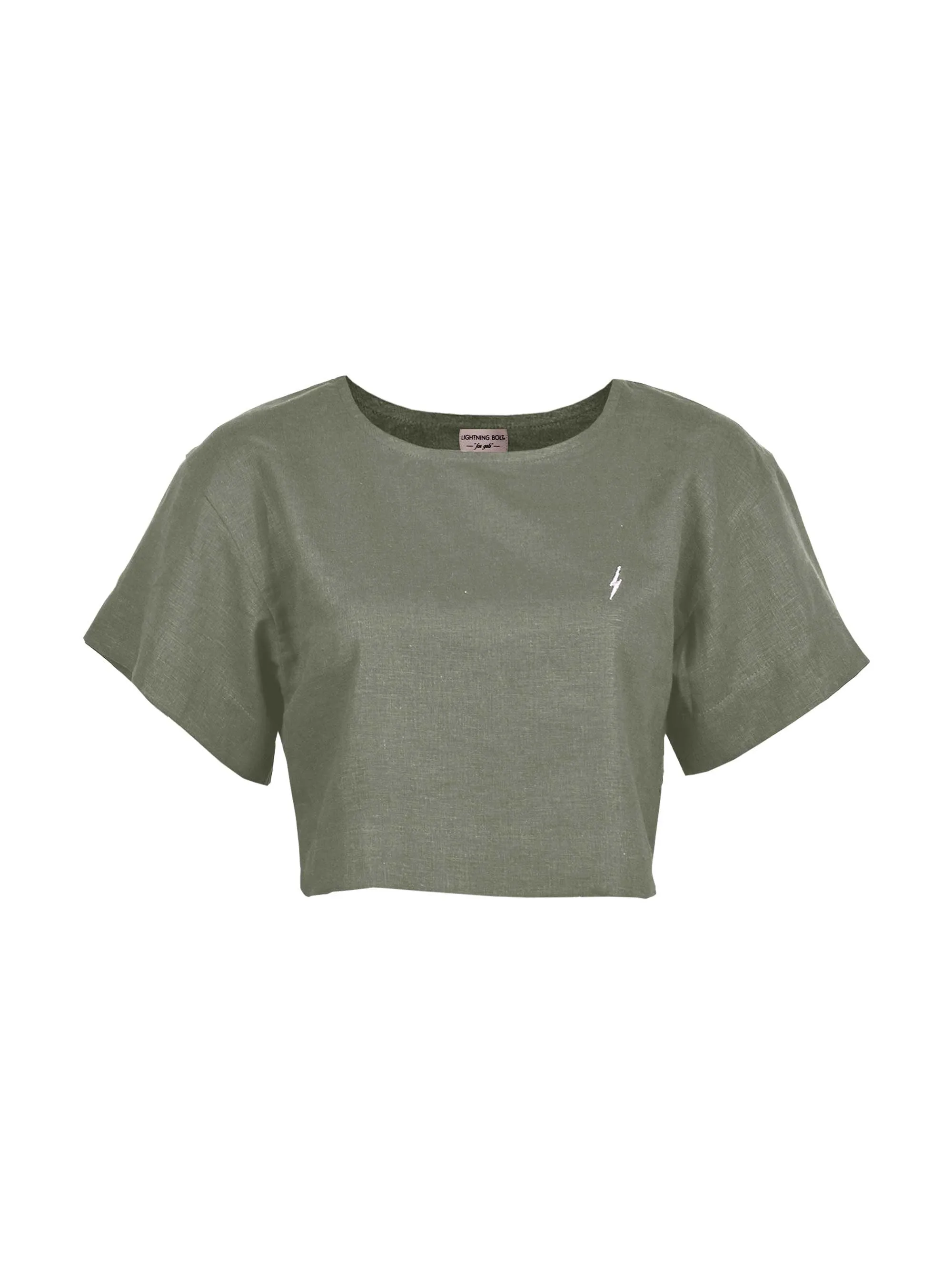 LINEN CROP TOP