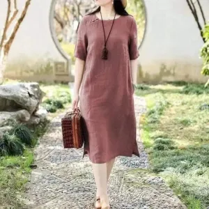 Loose Slimming Mid-length Temperament Dress