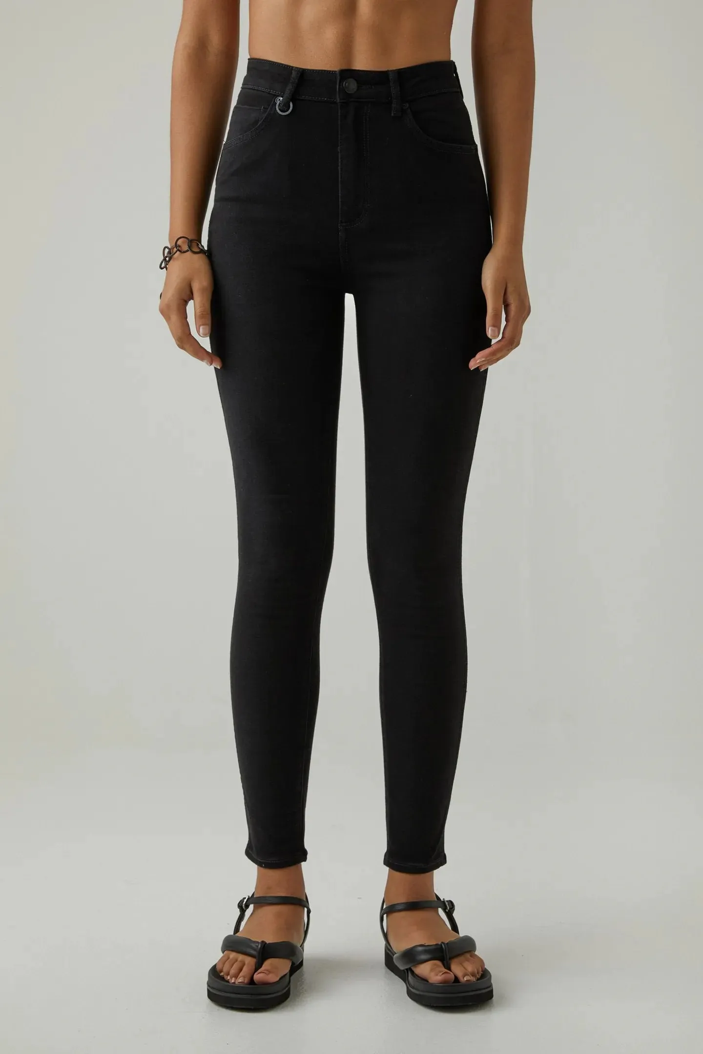 MARILYN SKINNY JEANS (Black Silk)