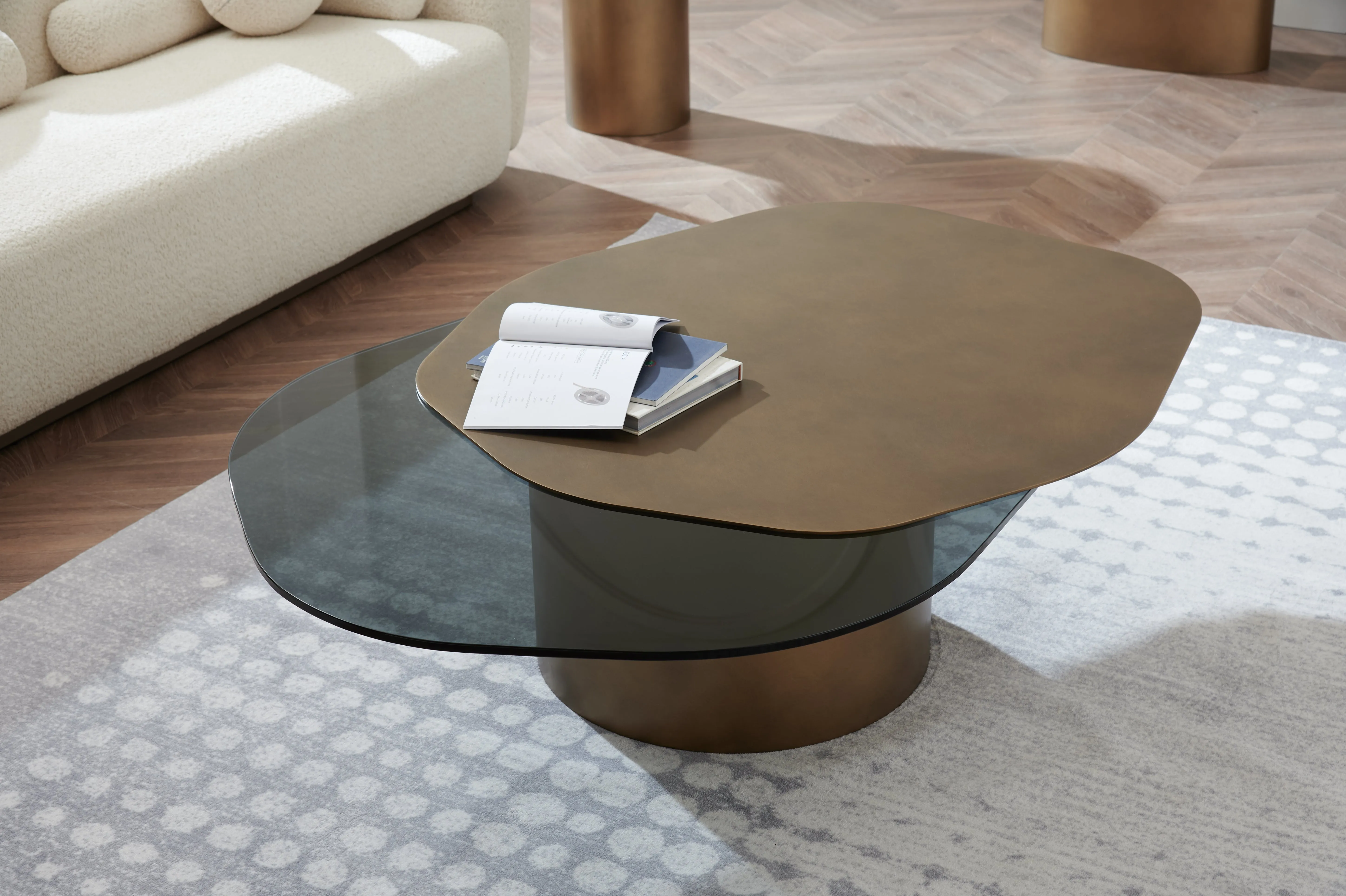 Modern Irregular Kaylee Coffee Table Set